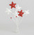 30cm Multi Star Tree Topper Red/Wh