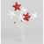 30cm Multi Star Tree Topper Red/Wh