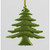 15cm Felt Tree Decoration Green