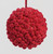 10cm Fabric Cluster Ball Dec Burg.