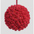 10cm Fabric Cluster Ball Dec Burg.