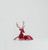 42cm Fabric Sitting Reindeer Orn