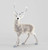63cm Frosted Reindeer Ornament