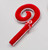 77cm Fabric Candy Cane Orn. Red