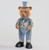 60cm Fabric Standing Boy Bear Blu