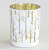 12cm Glass Tree Pattern C/H White