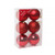 Red Shatterproof Baubles (8cm) (6 pieces)
