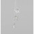 20cm Hanging Gem Decoration Silver