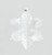 100mm Glitter Snowflake x6 Box Wht