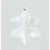100mm Glitter Snowflake x6 Box Wht