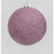 80mm Glitter Ball Decoration Pink