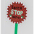 64cm Glitter Santa Stop Here Stake