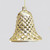 11cm Bell Decoration Champagne