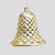 11cm Bell Decoration Champagne