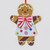 10cm Gingerbread Figure w/Bow Dec