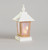 37cm Wooden Lamp w/Light White