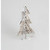 80cm Wooden Flocked Tree Orn. Lit