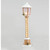 102cm Wooden Lantern w/LED Brown