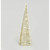 60cm Fabric Cone Orn. w/LED Champ
