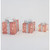Fabric Giftbox x3 LED Red/Silver