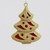 10cm Glitter Tree Decoration G/R