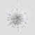 13cm Glitter S/Flake Dec White