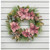 60cm Plush Poinsettia Wreath Rose