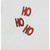 64cm Glitter HoHoHo Spray Red/Wht