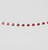 120cm Glitter Chain Garland Red/Wh