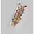 9cm Butterfly w/Clip x6 Gold
