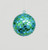100mm Glitter Ball Dec Blue/Green