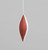 15cm Glitter Finial Decoration R/W
