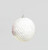 100mm Glitter/Sequin Ball White
