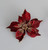 20cm Velvet Poinsettia w/Clip Burg