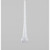 25cm Frosted Icicle w/Bead Clear