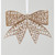20cm Glitter Bow Decoration Rose
