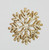 24cm Glitter Snowflake Dec. Gold