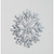 24cm Glitter Snowflake Dec. Silver