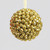 10cm Beaded Ball Decoration Gold
