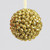 10cm Beaded Ball Decoration Gold