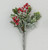 20cm Iced Berry/Boxwood Pick Red