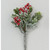 20cm Iced Berry/Boxwood Pick Red