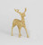 30cm Sequin Reindeer Ornament Gold