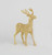 46cm Sequin Reindeer Ornament Gold