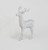 46cm Sequin Reindeer Ornament Silv