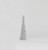 45cm Crystal Bead Cone Silver