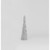 45cm Crystal Bead Cone Silver