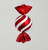 48cm Sweet Decoration Red/White