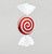 48cm Candy Decoration Red/White