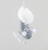 10cm Fabric Skate Decoration Silve